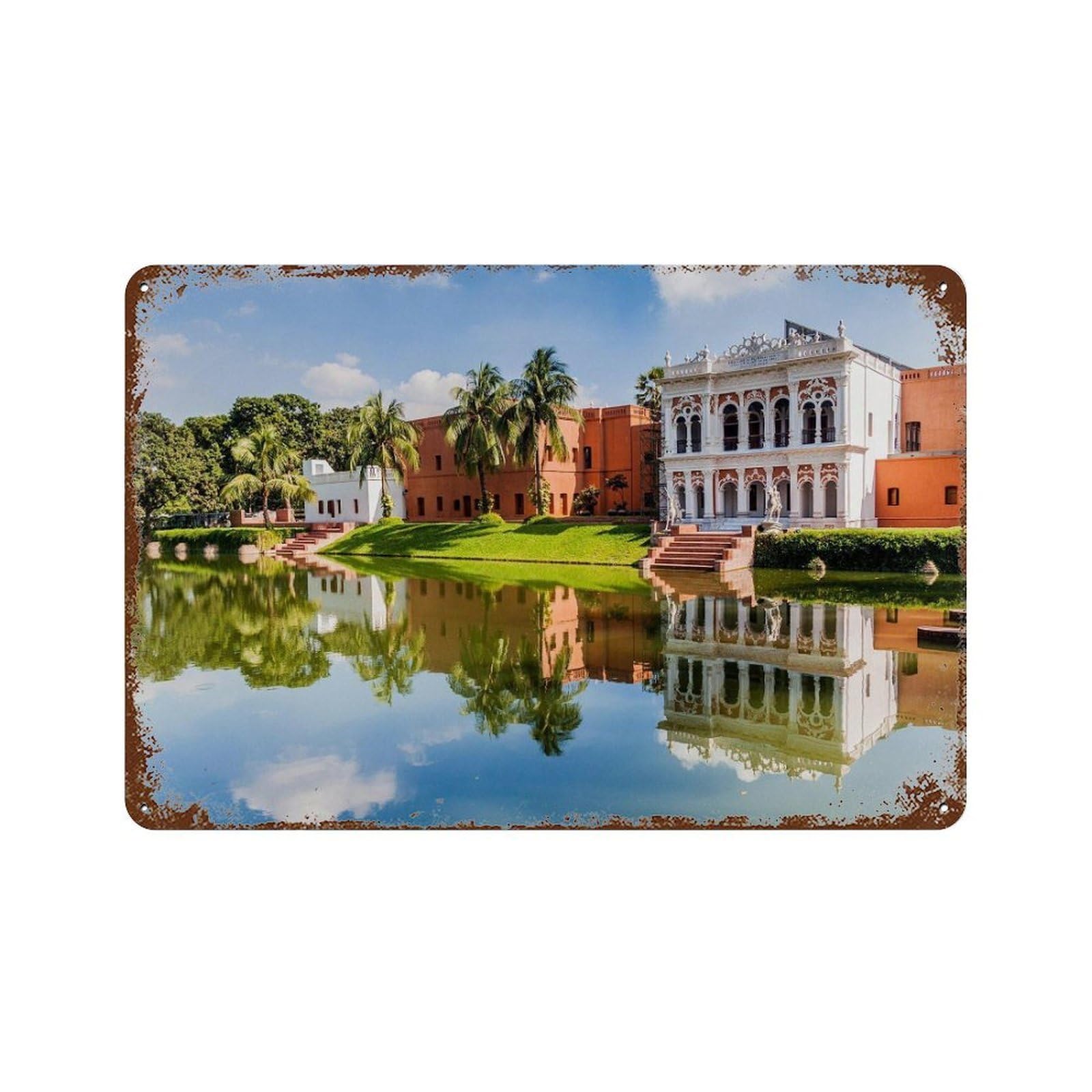 xiaoxiaoshen Real Photo Bangladesh Decor Wall Decor Art Metal Tin Poster Modern Home Decor Art Home Bar Shop Decorations Vintage Sign 20x30cm
