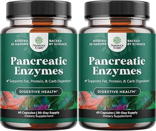Enzimas digestivas de pancreatina para la salud digestiva, enzimas pancreáticas para humanos con enzimas digestivas de grasa y proteínas para