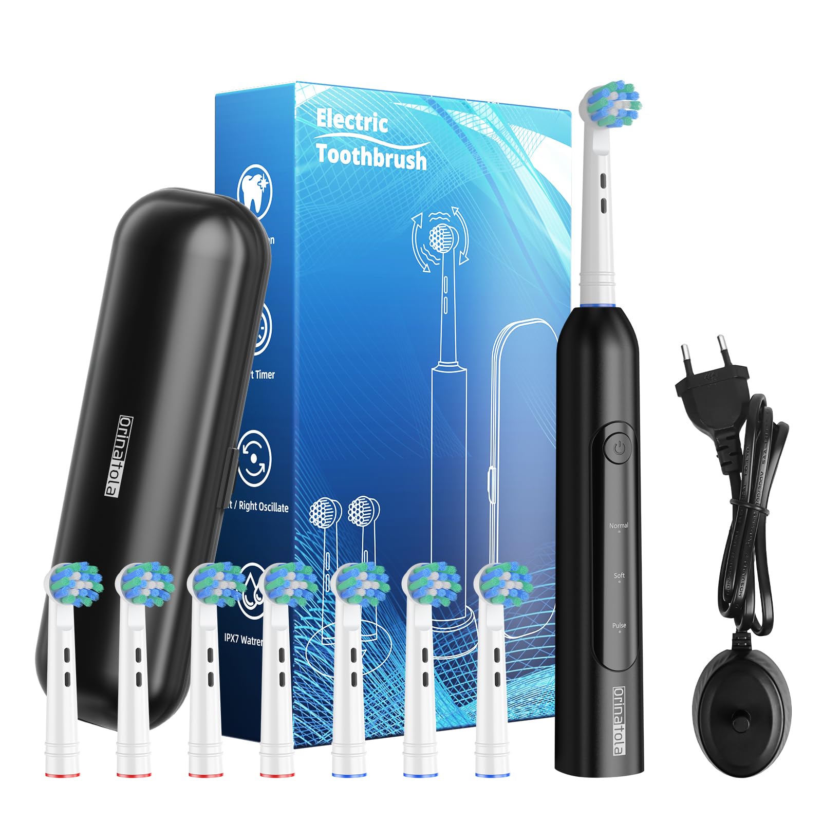 Orinatola Zahnbürste Elektrisch Rotating Electric Toothbrush