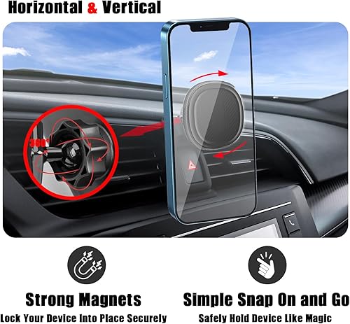 Miniatura 4 de Soporte para teléfono de automóvil, soporte de teléfono con ventilación de aire, para Honda Civic 2021 2020 2019 2018 2017 2016, soporte de