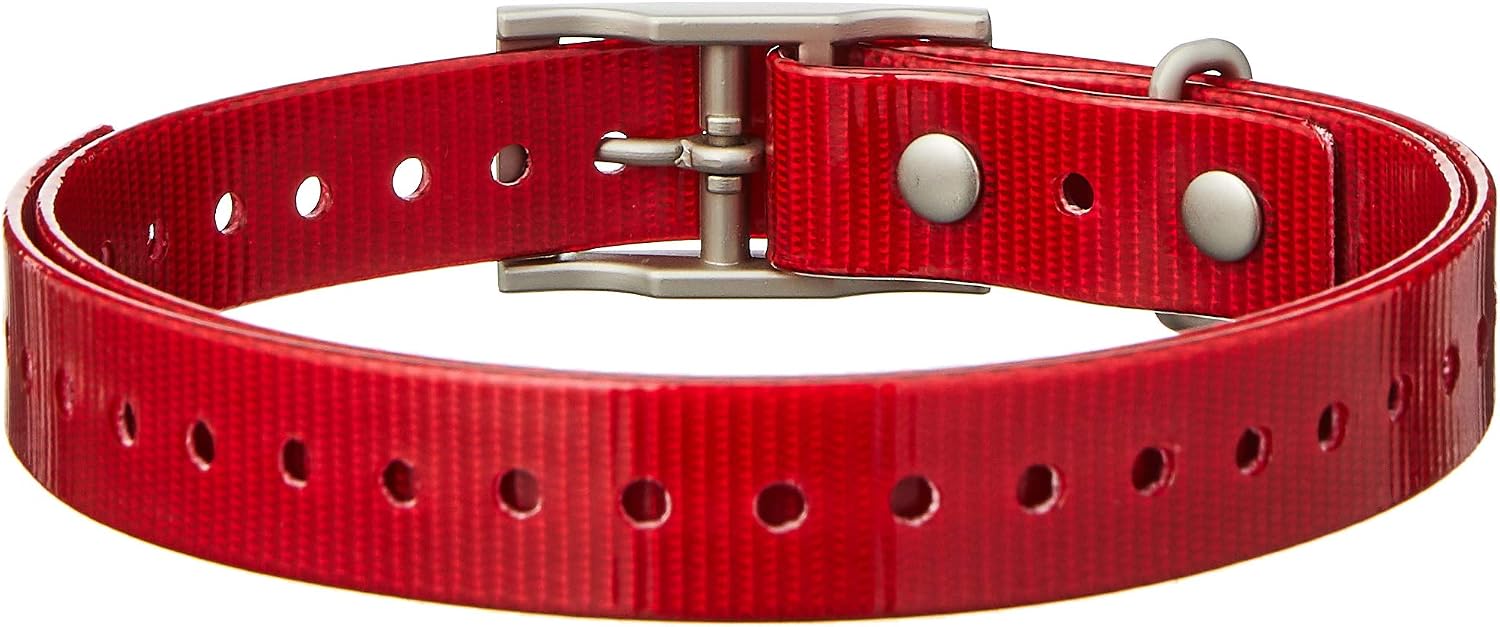Garmin 3/4-Inch Red Collar Strap for Garmin Delta Series