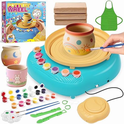 TingingYuli Pottery Wheel for Kids with Clay Kit - Arts