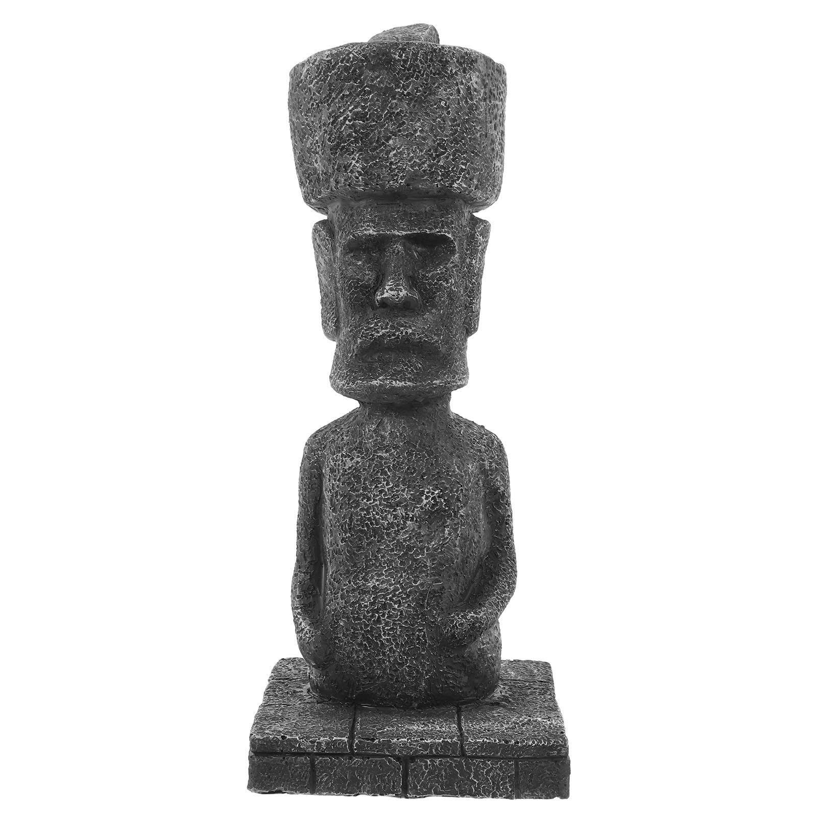 Adorno Moai para acuario y decoración de resina antigua marca LALAFINA