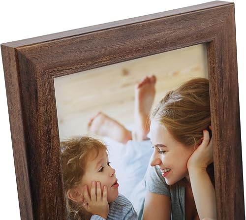 Vista 44 de EYMPEU Portarretratos de 5 x 7 pulgadas con paspartú, de madera negra, para exhibir fotos de 5 x 7 con paspartú o fotos de 6 x 8 pulgadas sin