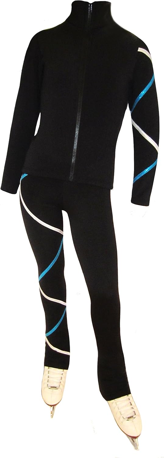 Ice Fire Criss Cross Fleece Figure Skating Pants