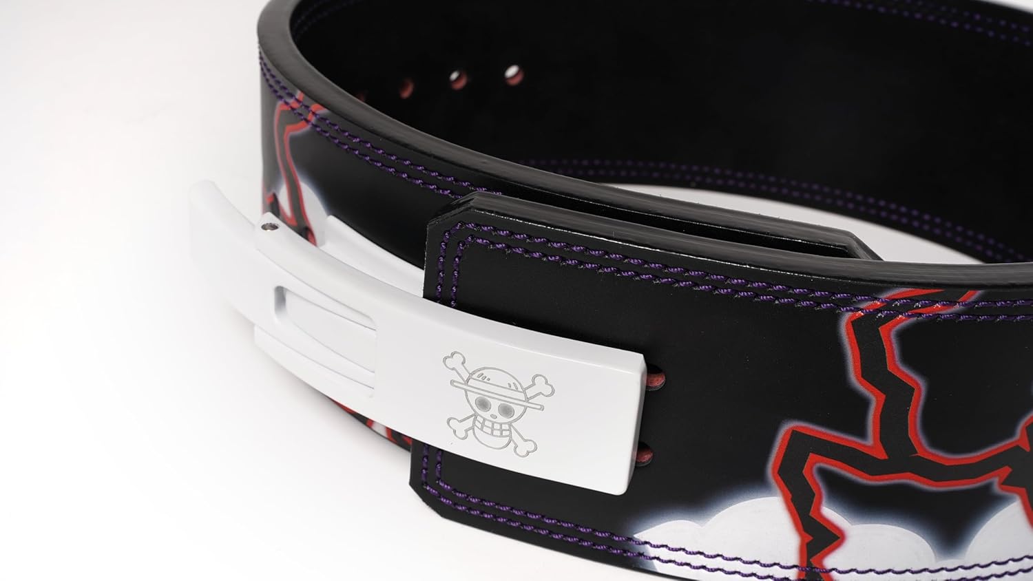 Anime Weight Lifting Lever Belt | 10mm Premium Leather Weightlifting Belt for Powerlifting, Bodybuilding, Deadlift, Squats, Exercise Workout | Heavy Duty Gym Belt Best for Men & Women - Image 7