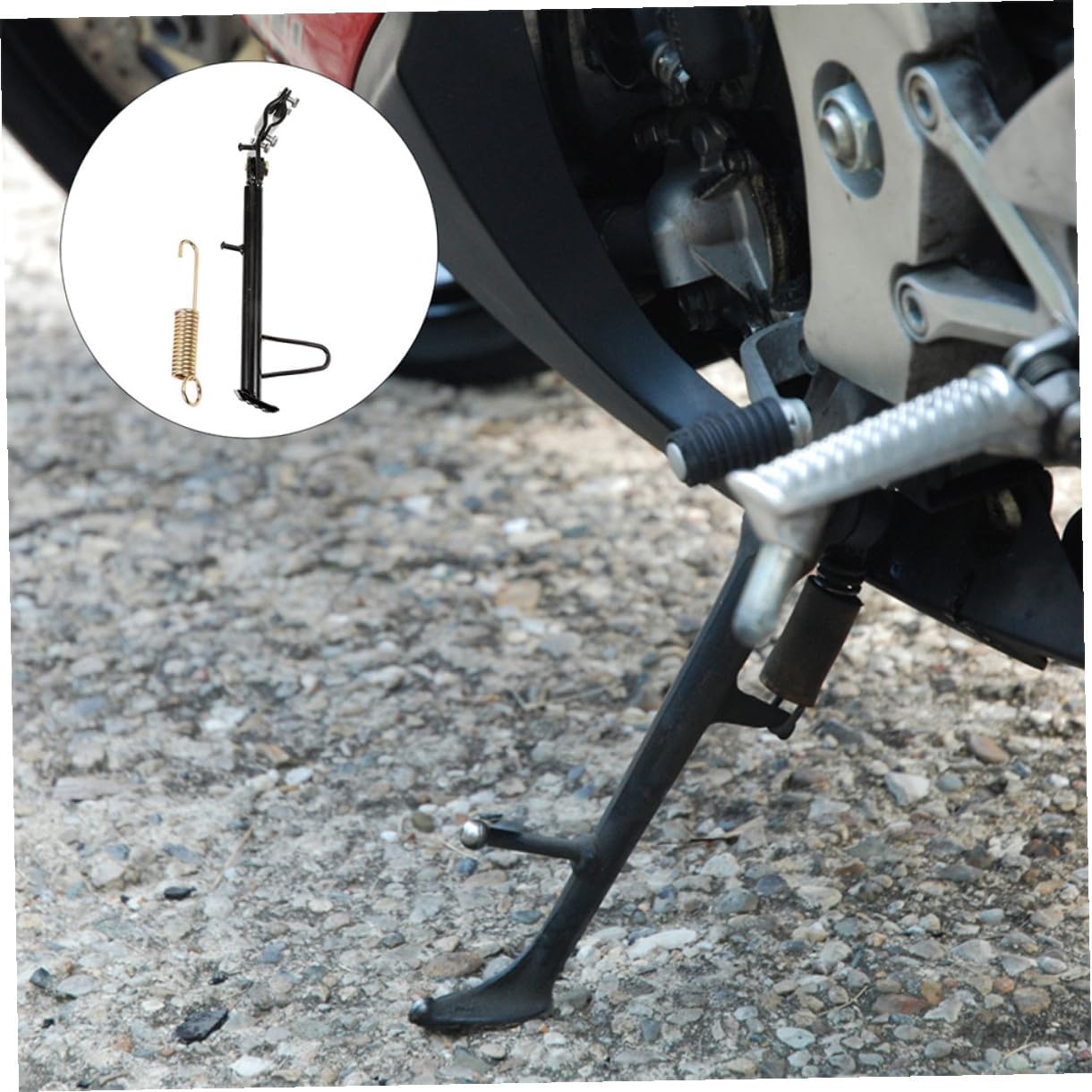Metal Side Stand Motorcycle Kickstand Replacement for Electric Scooter