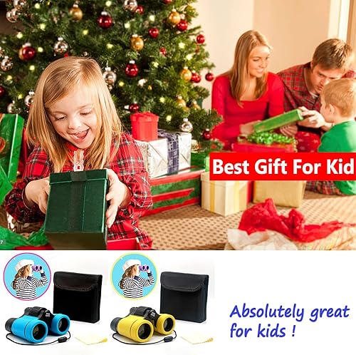 Vista 46 de Binoculares para niños, el mejor regalo para niños y niñas de 3 a 12 años, óptica de alta resolución a prueba de golpes, mini juguetes binocuolares
