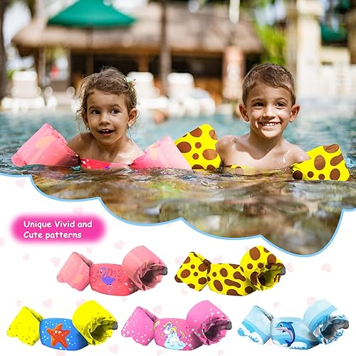 Miniatura 7 de Toddler Swim Vest 30-50 Lbs Jackets for Kids 2-6 Years Old Swim Vests for Boys and Girls, Baby Toddler Arm Floaties Swiming Jacket for Pool and Beach