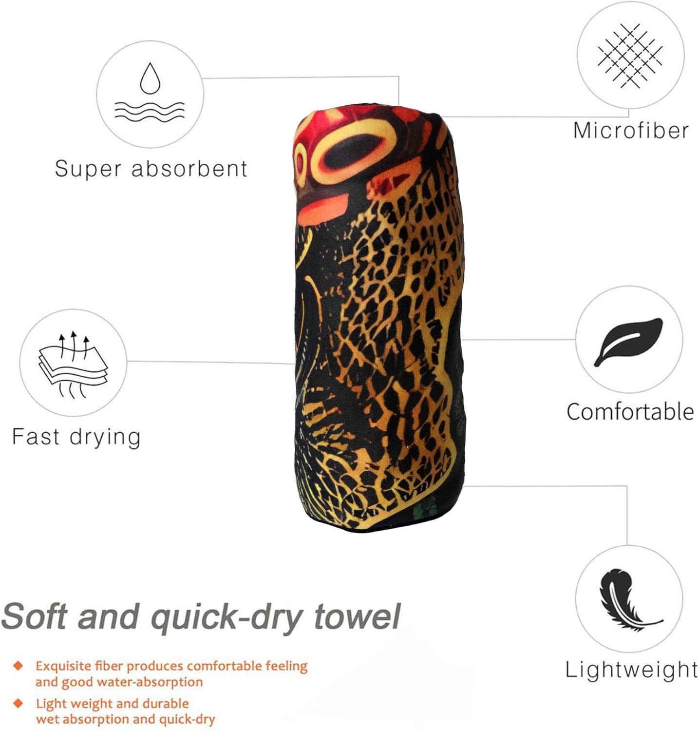 Octopus Red Oversized Sand Free Beach Towel – 71"X32" Lightweight Quick Dry Microfiber Terry Towel For Travel, Swimming, Pool, And Camping, Absorbent And Compact Beach Essential For Women And Men