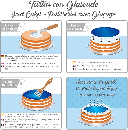 Miniatura 6 de Disney Frozen II Elsa & Ana - Decoración para tartas redonda de 8 pulgadas