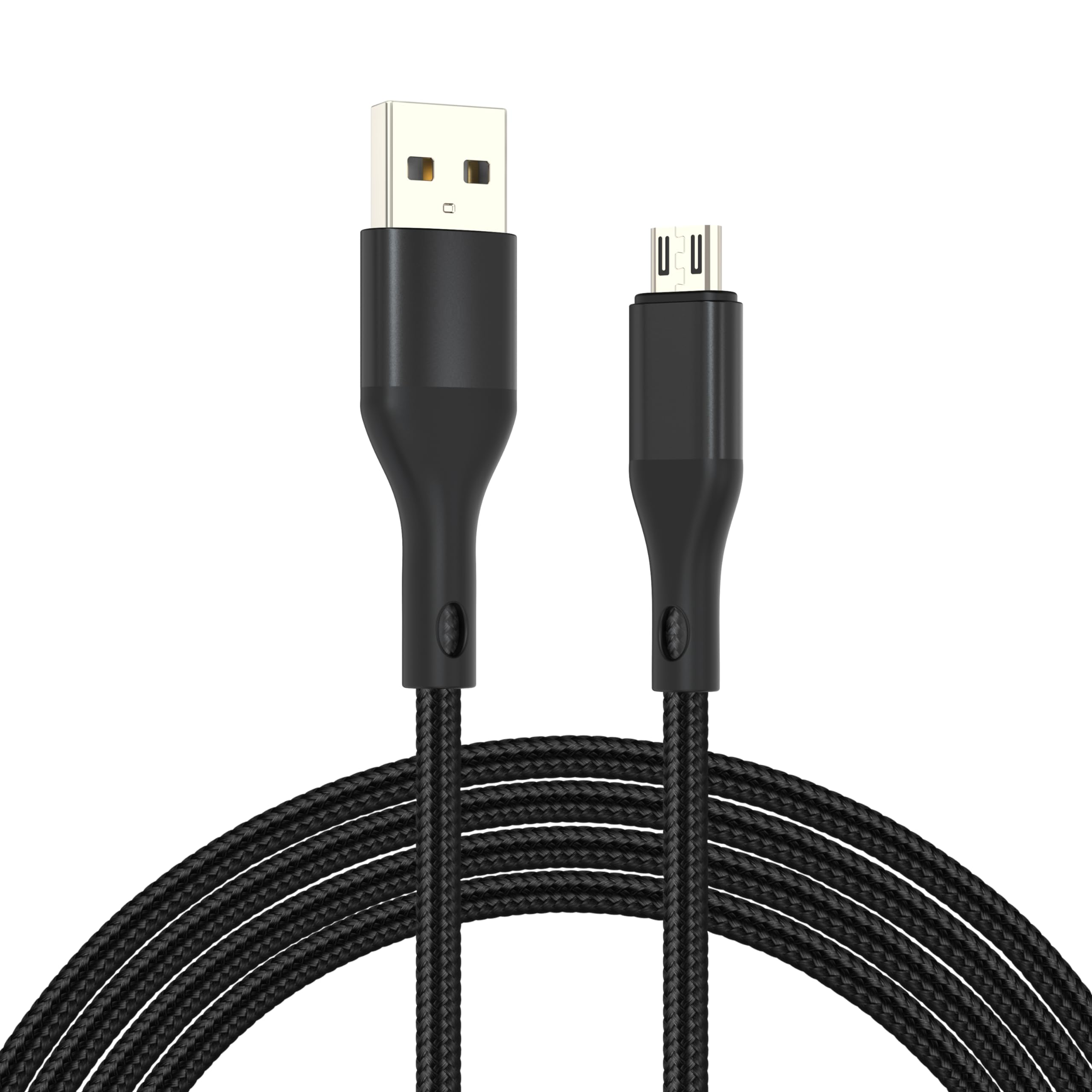 Micro USB Cable 3.3ft Durable Android Charger Cable, Unbreakable Nylon Micro USB Charger (Black)