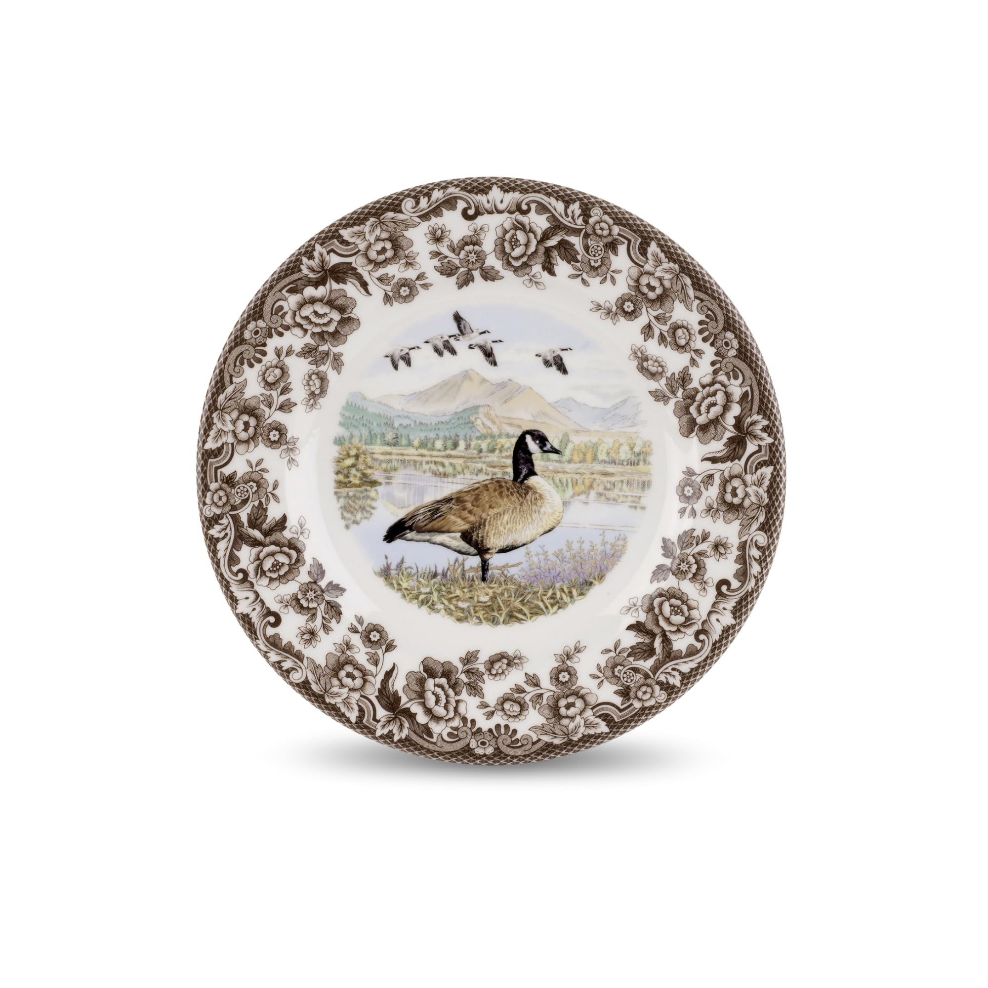 Amazon.com | Spode Woodland Salad Plate, Canadian Goose, 8