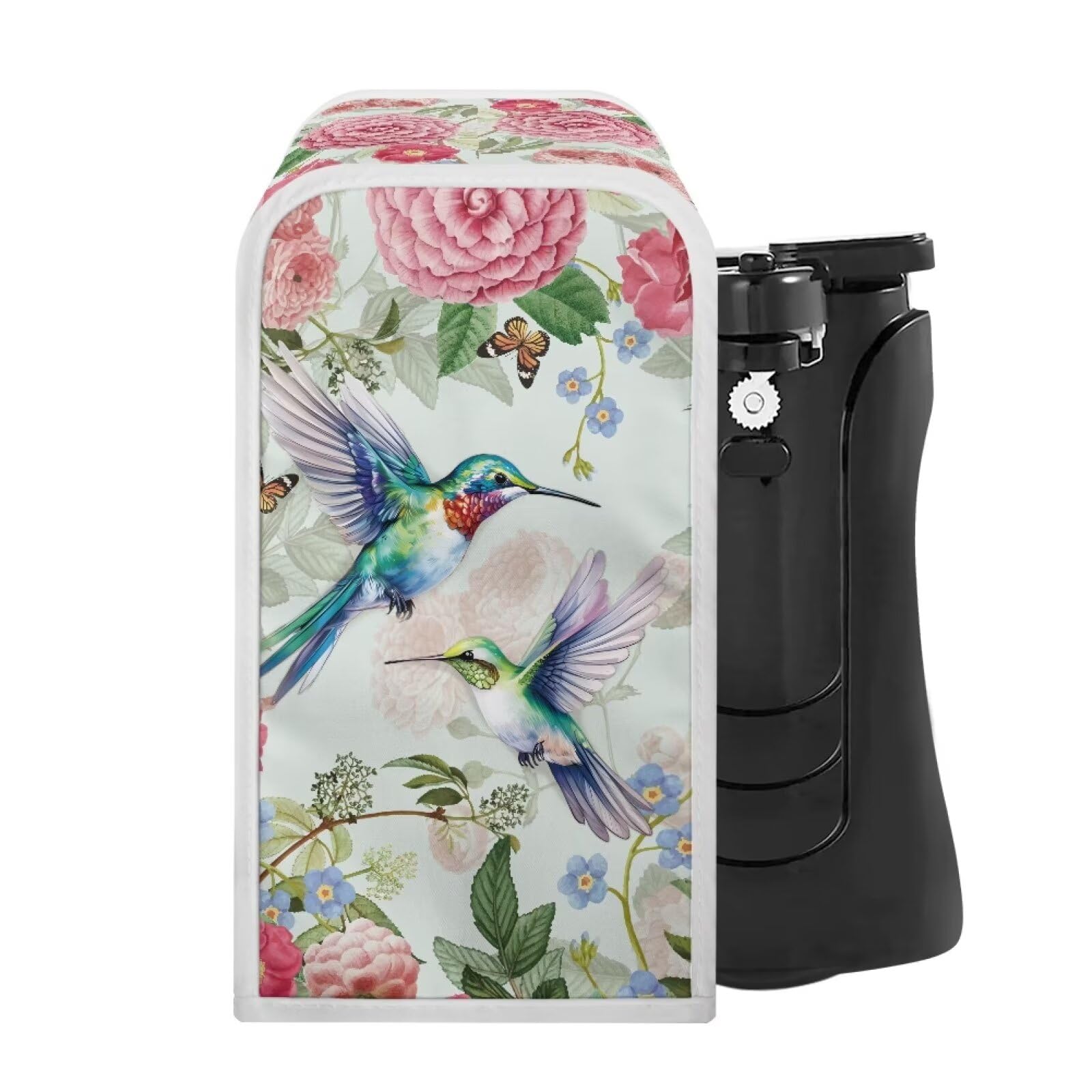 ZUXONGSY Hummingbird Electric Can Opener Dust Cover Rose Can Opener Cover Can Opener Dust Cover Home Decor Kitchen Appliance Covers