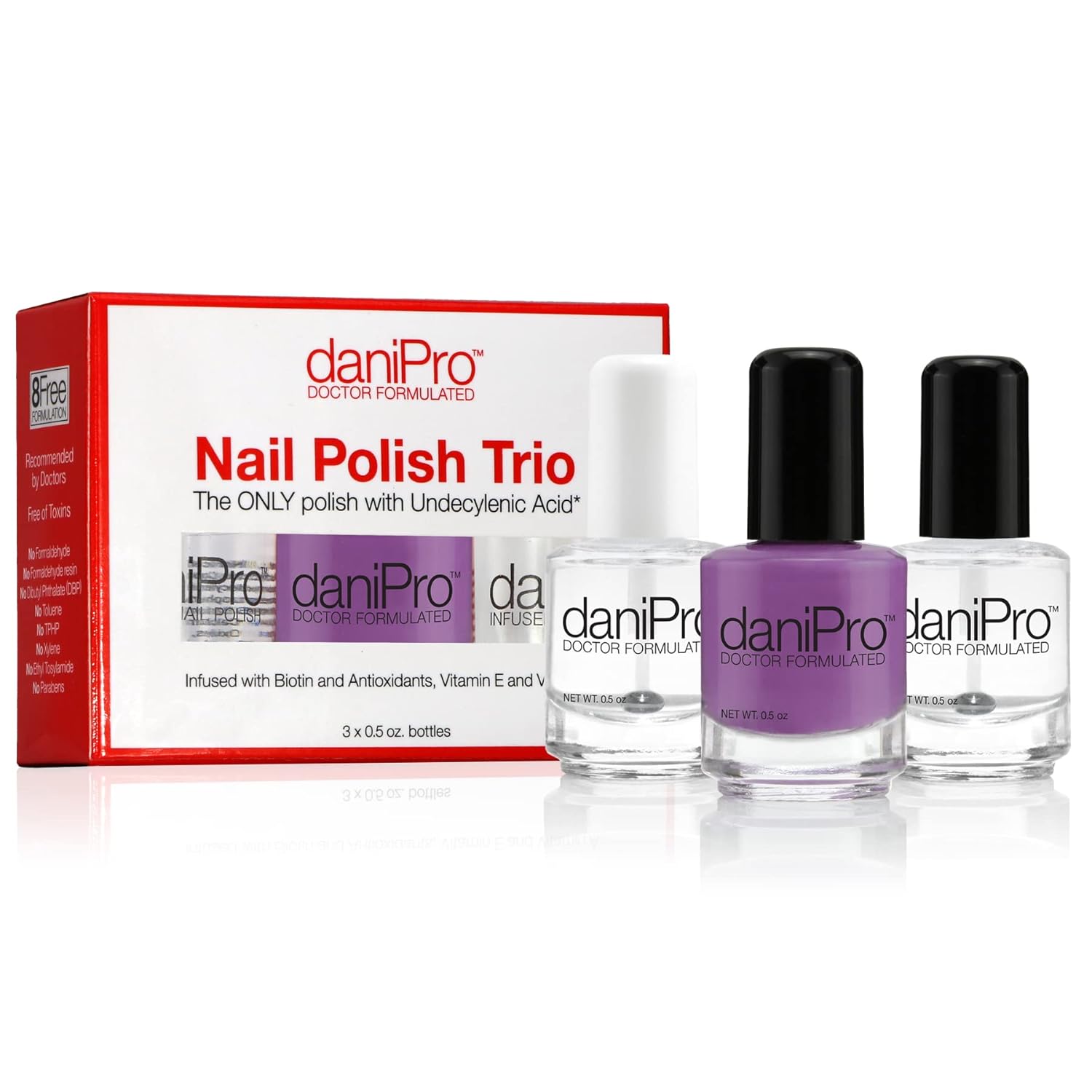 daniPro Doctor Formulated Nail Polish - Lilac Trio