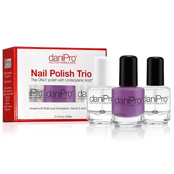 daniPro Doctor Formulated Vegan Nail Polish 3-Pack Set - Lilac Trio Collection - Toxin-Free, Quick-Drying, Chip-Resistant, Cruelty-Free