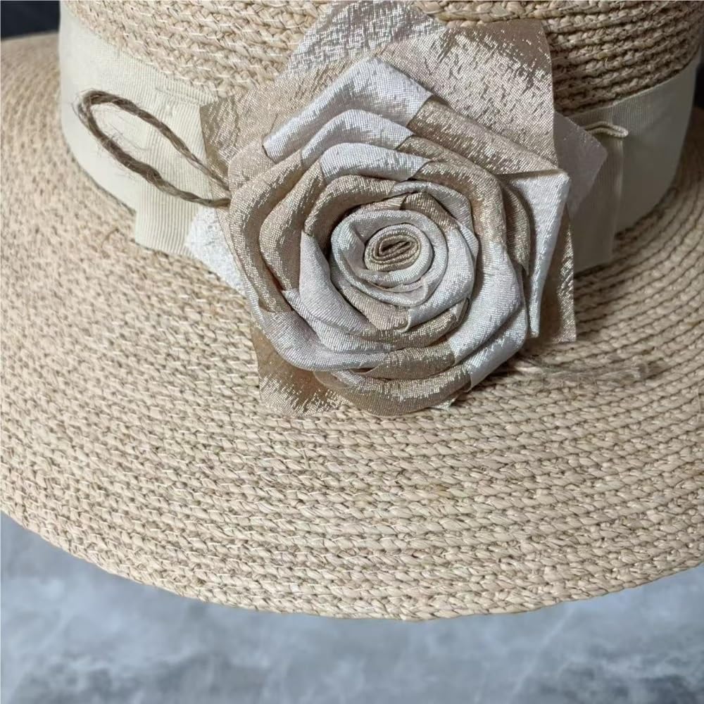 Lady's Wide-Brimmed Flower-Patterned hat, Fashionable and Simple -Beach Vacation Must-Have