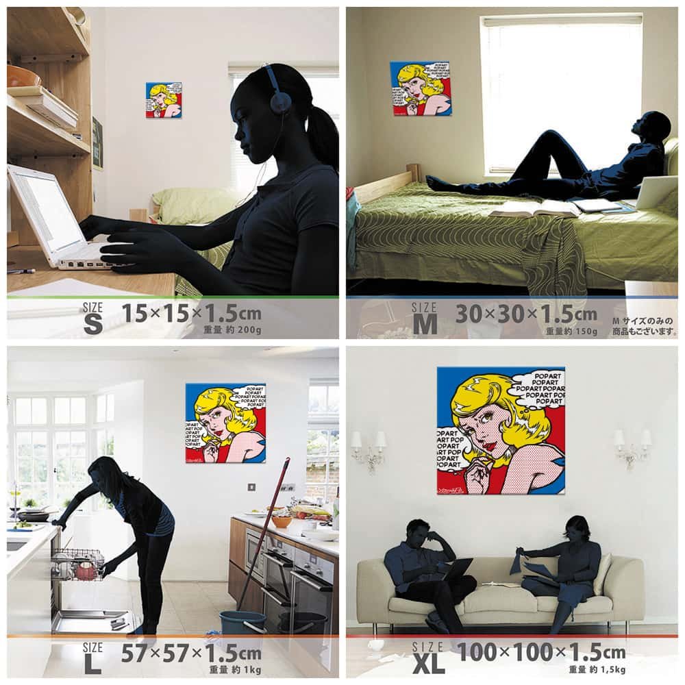 Amazon.co.jp: ポップ アート アートパネル 100cm × 100cm XLサイズ