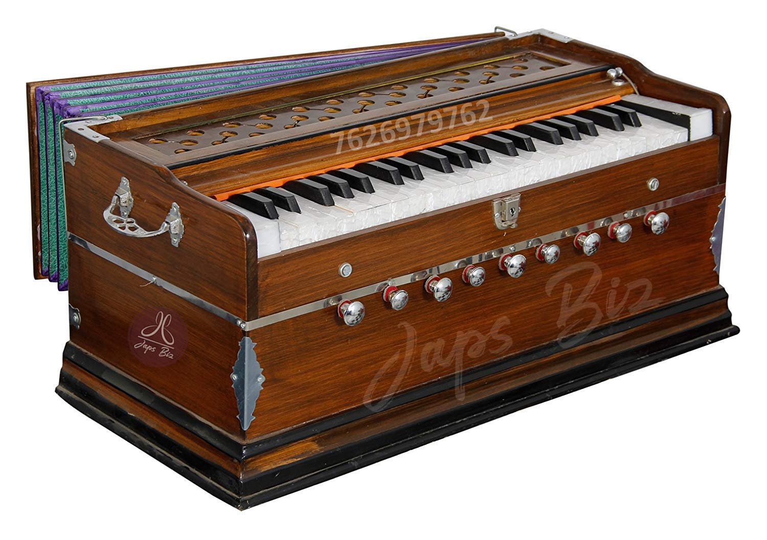9 Stopper 42 Key Bass Male Harmonium with Free bag