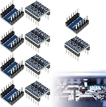 4 Channels Logic Level Converter,IIC I2C Module Convertisseur de Niveau Logique Bidirectionnel 3.3V-5V pour Arduino,Module de Convertisseur de Niveau Logique,10pcs