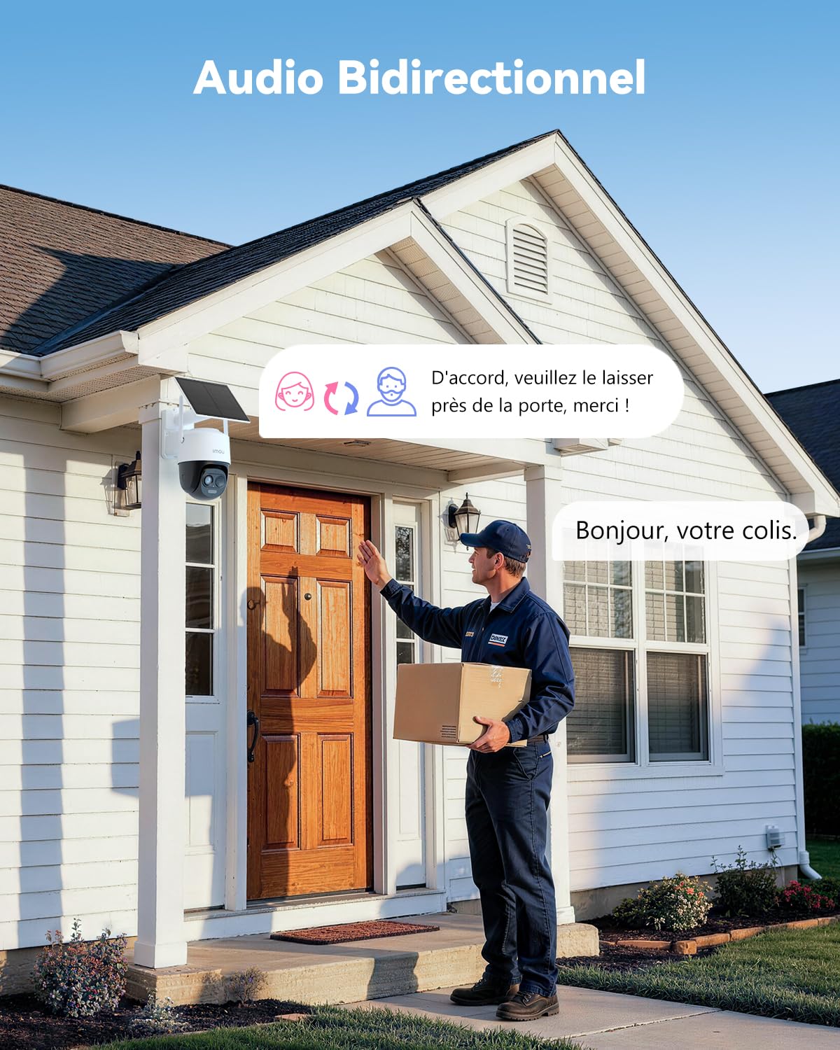 Imou 3K Caméra Surveillance WiFi Exterieure sans Fil Solaire, 2.4/5GHz WiFi