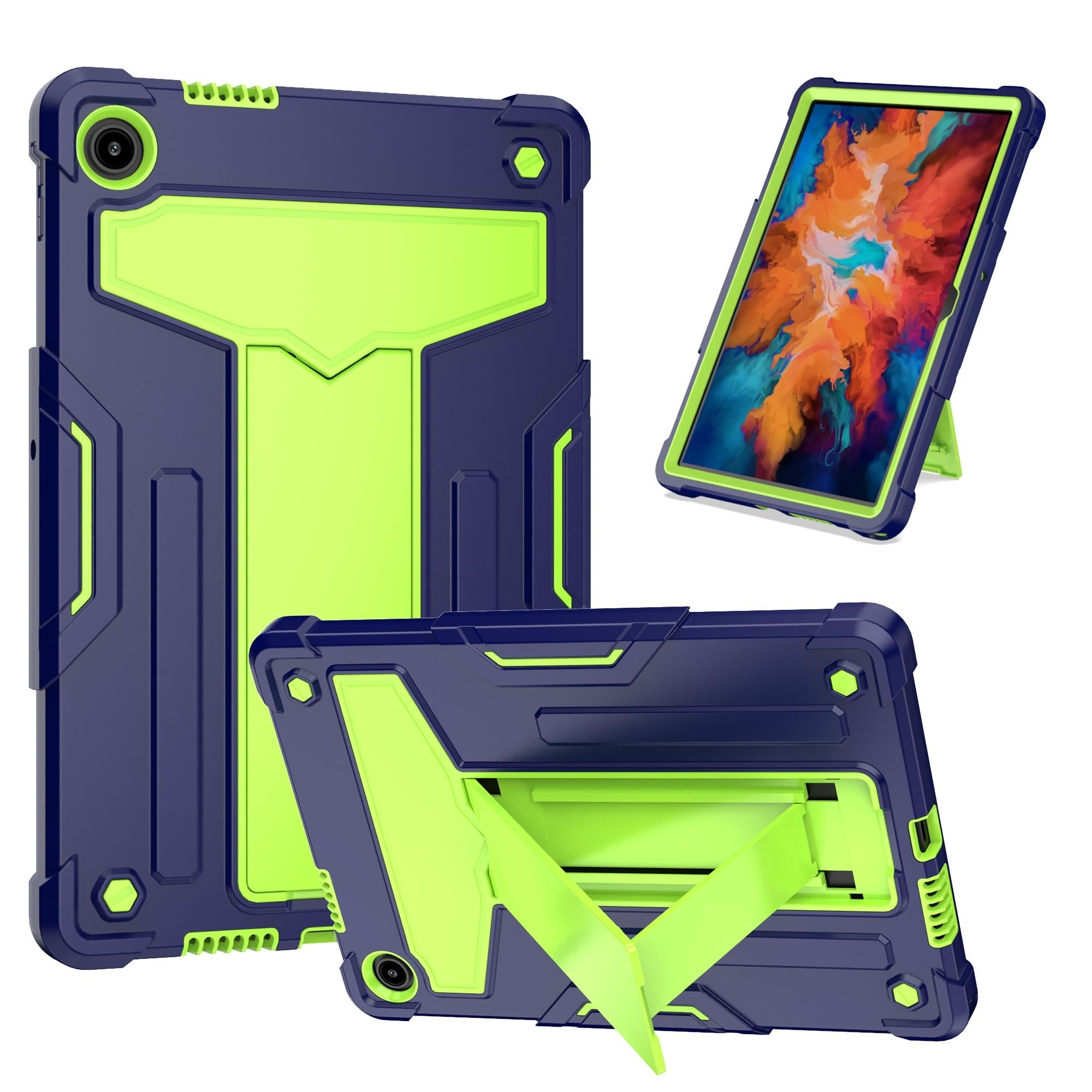 Coque Lenovo Tab 10.1抗震蓝色三层防摔平板保护壳