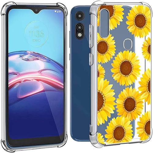 Miniatura 7 de Paquete de 3 fundas para Moto E 2020, para Moto XT2052-1, funda para niñas y mujeres, absorción de golpes, transparente, suave, TPU, delgada, funda