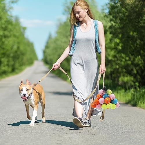 Miniatura 8 de Magicorange Paquete de 20 pelotas de tenis pequeñas, pelota de tenis chirriante de 2 pulgadas para perros, coloridas pelotas chirriantes fáciles de