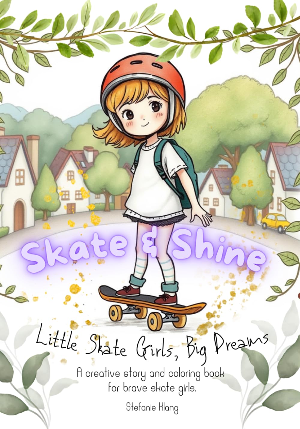 Skate & Shine: Little Skate Girls, Big Dreams: A creative story and coloring book for brave skate girls.