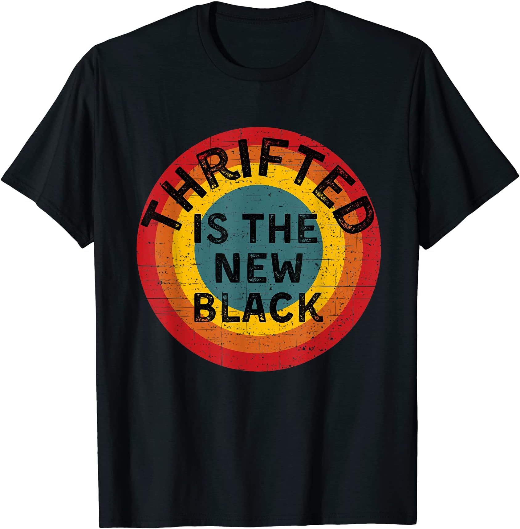 The Thrift DarlingThrifted Is The New Black Thrifting Second-Hand Resell Tee T-Shirt