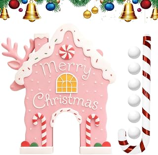Christmas Toys, Golf Activity Set, Holiday Themed Party Fun, Celebrations Entertainments, Indoor Outdoor Play Function, Home Living Room Decor, Portable Storage Bag Included