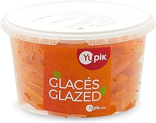 Yupik Italian Orange Strips 9x90mm, Candied Fruit, 1Kg(Packaging May Vary)