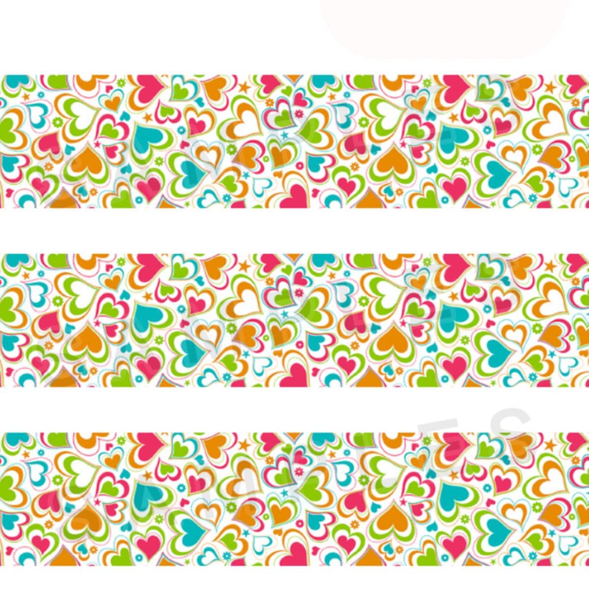 Valentine Day Hot Love Heart 50 Yards Grosgrain estampado, cinta de raso Accesorios para el cabello-2012260, Grosgrain de 50 mm