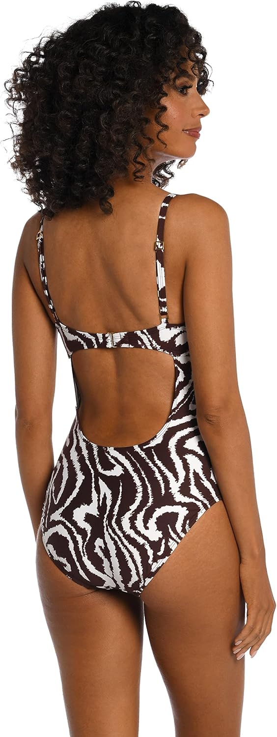 La Blanca Women's Twist Keyhole One Piece Swimsuit