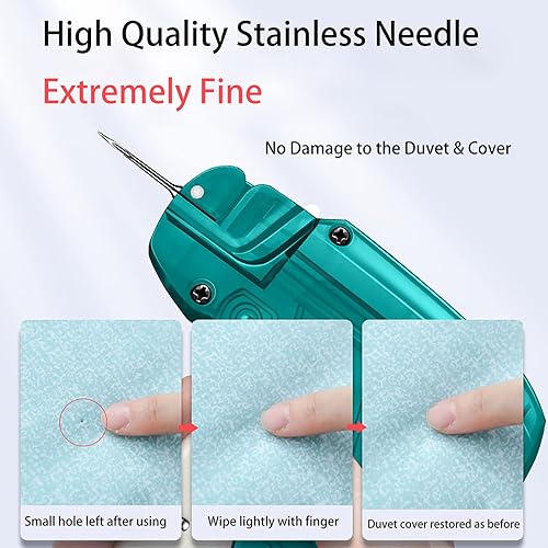 Miniatura 9 de Pistola de clips de edredón, evita que el edredón se mueva dentro de la funda de edredón. Sin aguja de metal, sin clipsbotones voluminosos, sin