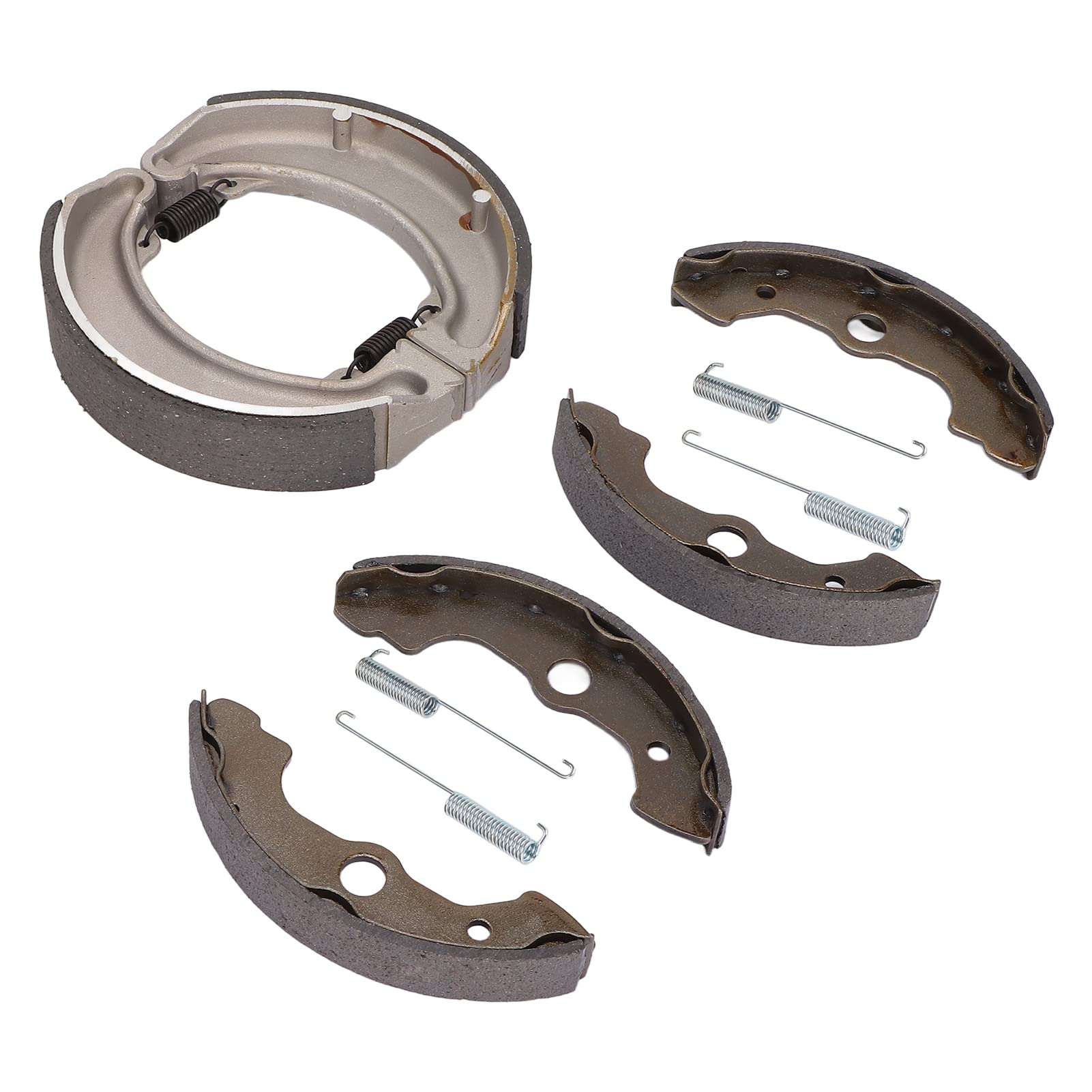 Jeu de Mâchoires de Frein Avant et Arrière, Kit de Mâchoires de Frein en Fer en Aluminium avec Ressort, Moulage Sous Pression Haute Pression, Puissance d'arrêt Silencieuse, pour TRX300FW