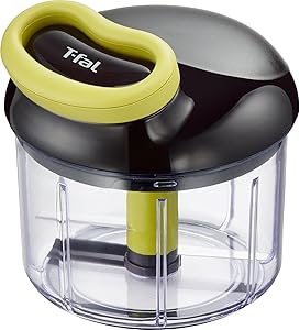 ティファール みじん切り器 手動 900mL ふたも洗える 「ハンディチョッパー ネオ」 独自のダブルツイストブレード K13701