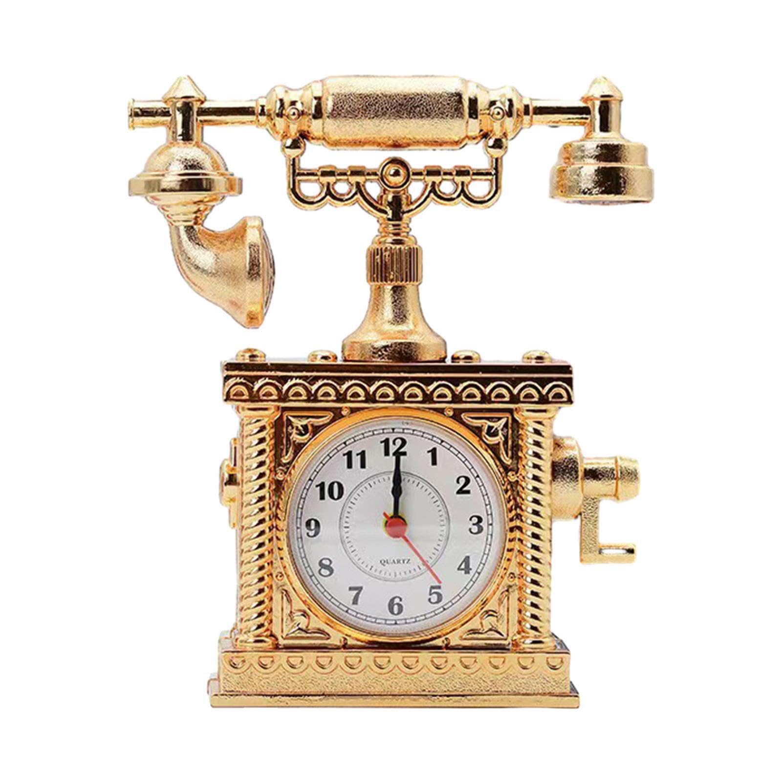 TWISAXC Retro Telephone Props Crafts Housewarming Gift Beautiful Vintage Telephone Sculpture Celebratory Home Decor Vintage Sculpture Bookshelf Showcase, Style A