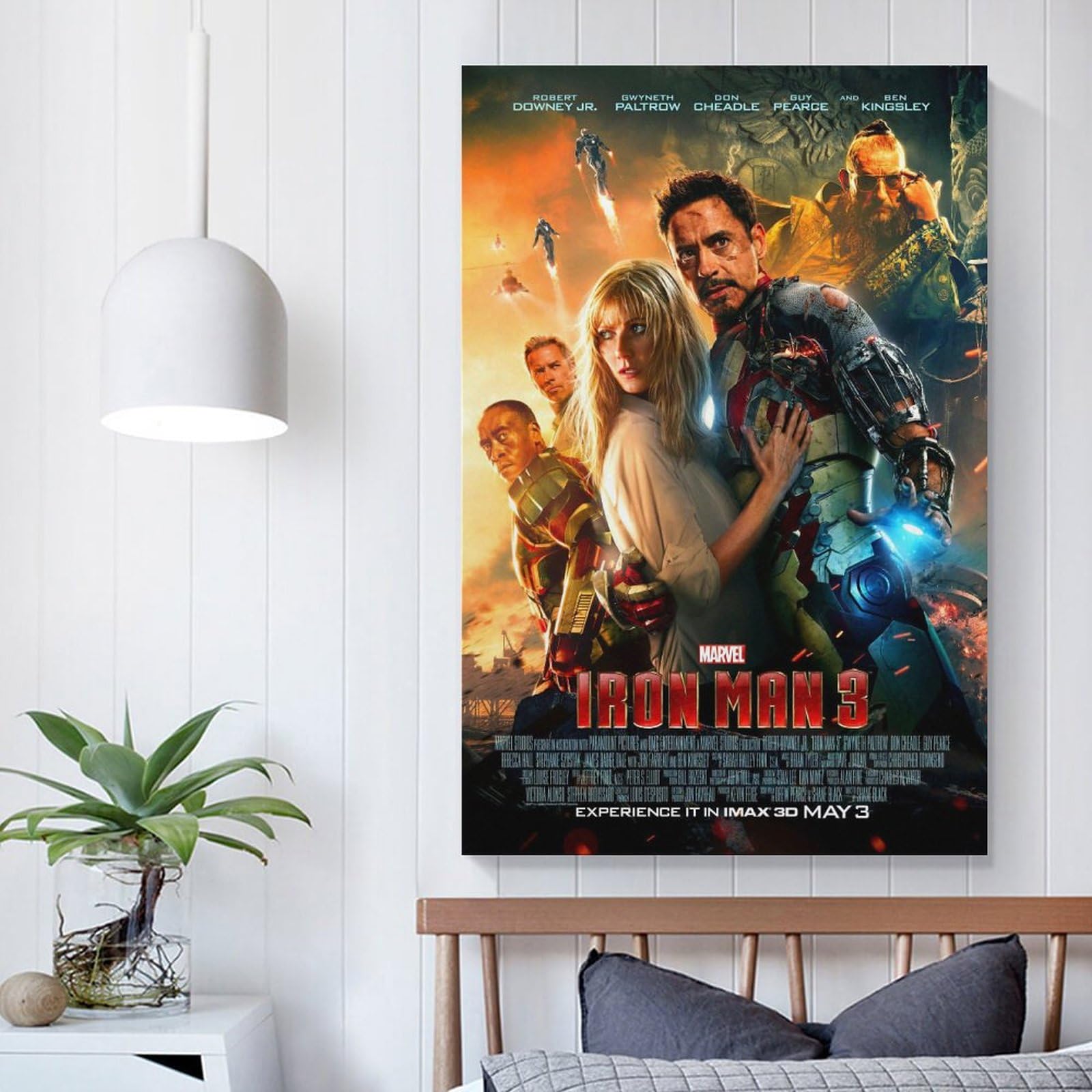 Amazon.co.jp: アイアンマン3映画のポスター 印刷 ポスター キャンバス 