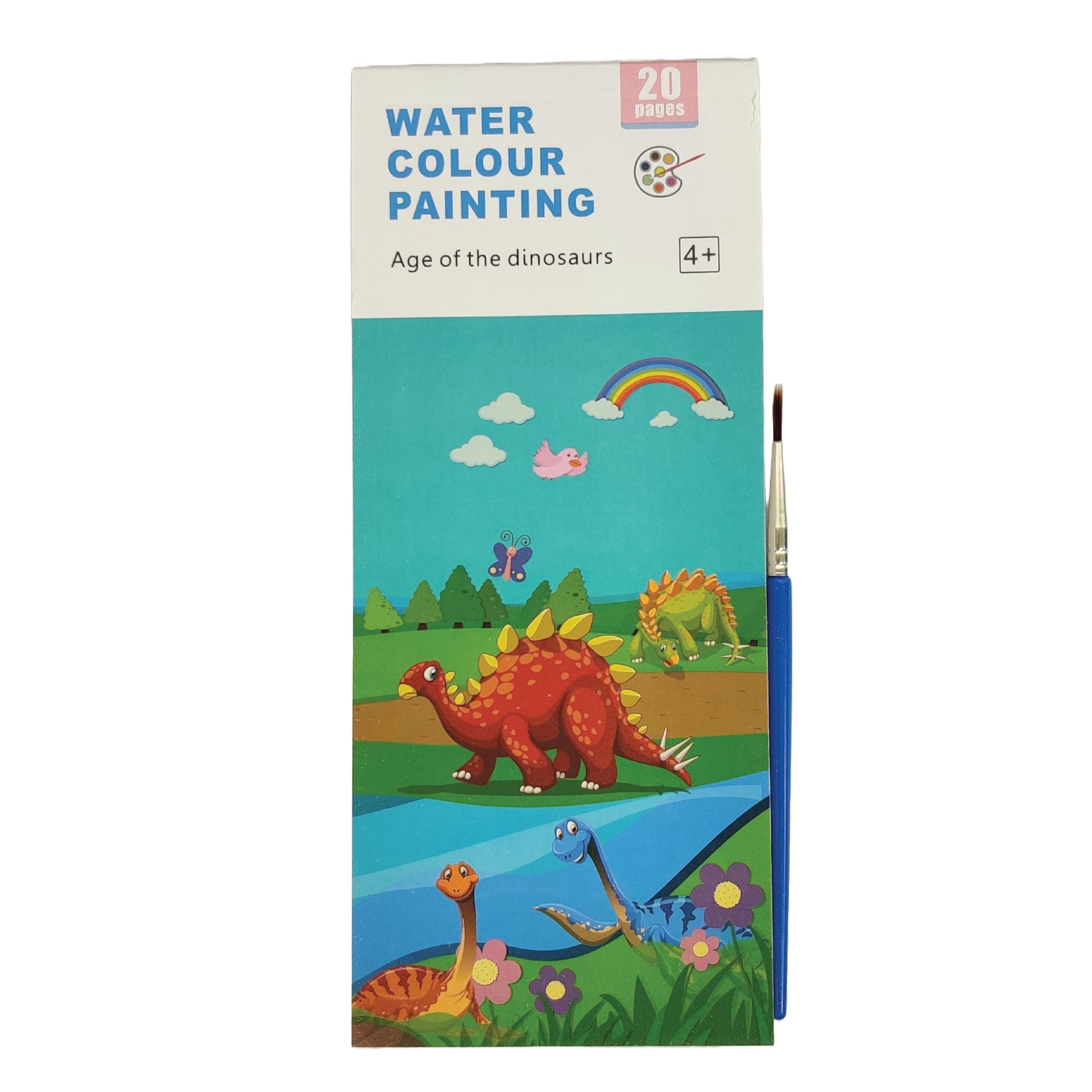 See full amazon price history chart for KIDS KINDLY Watercolour Painting Notebook for Kids 20 Pages & 1 Paint Brush - Dinosaur Theme, Birthday Return Gifts for Boys & Girls, Multicolour, 4+ KIDS KINDLY Watercolour Painting Notebook for Kids 20 Pages & 1 Paint Brush - Dinosaur Theme, Birthday Return Gifts for Boys & Girls, Multicolour, 4+ (B0CJM581XH) Amazon Price History, Amazon Price Tracker
