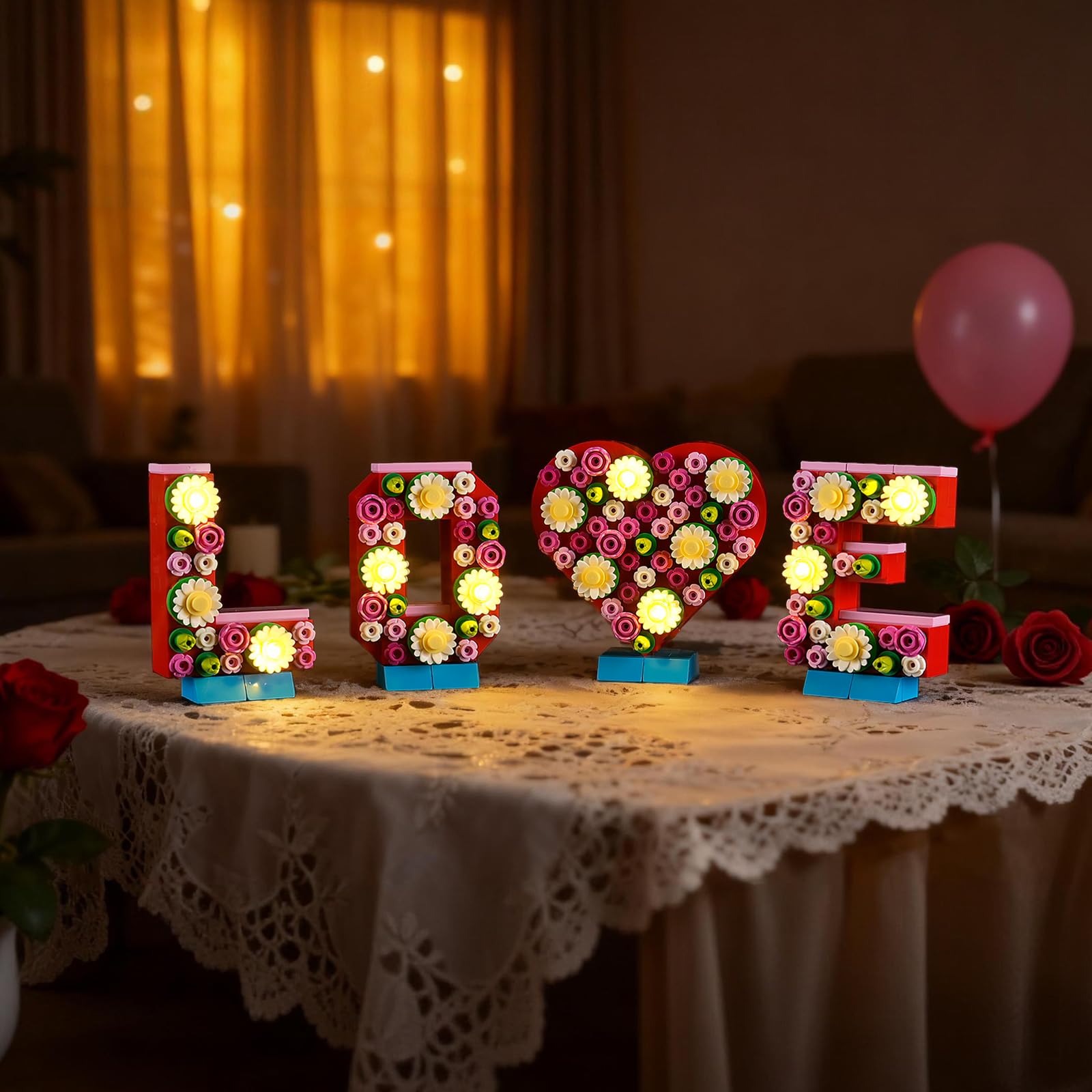 YEABRICKS LED Light for Lego-40867 Seasons and Occasions Love Letters Building Blocks Model (Building Set NOT Included)
