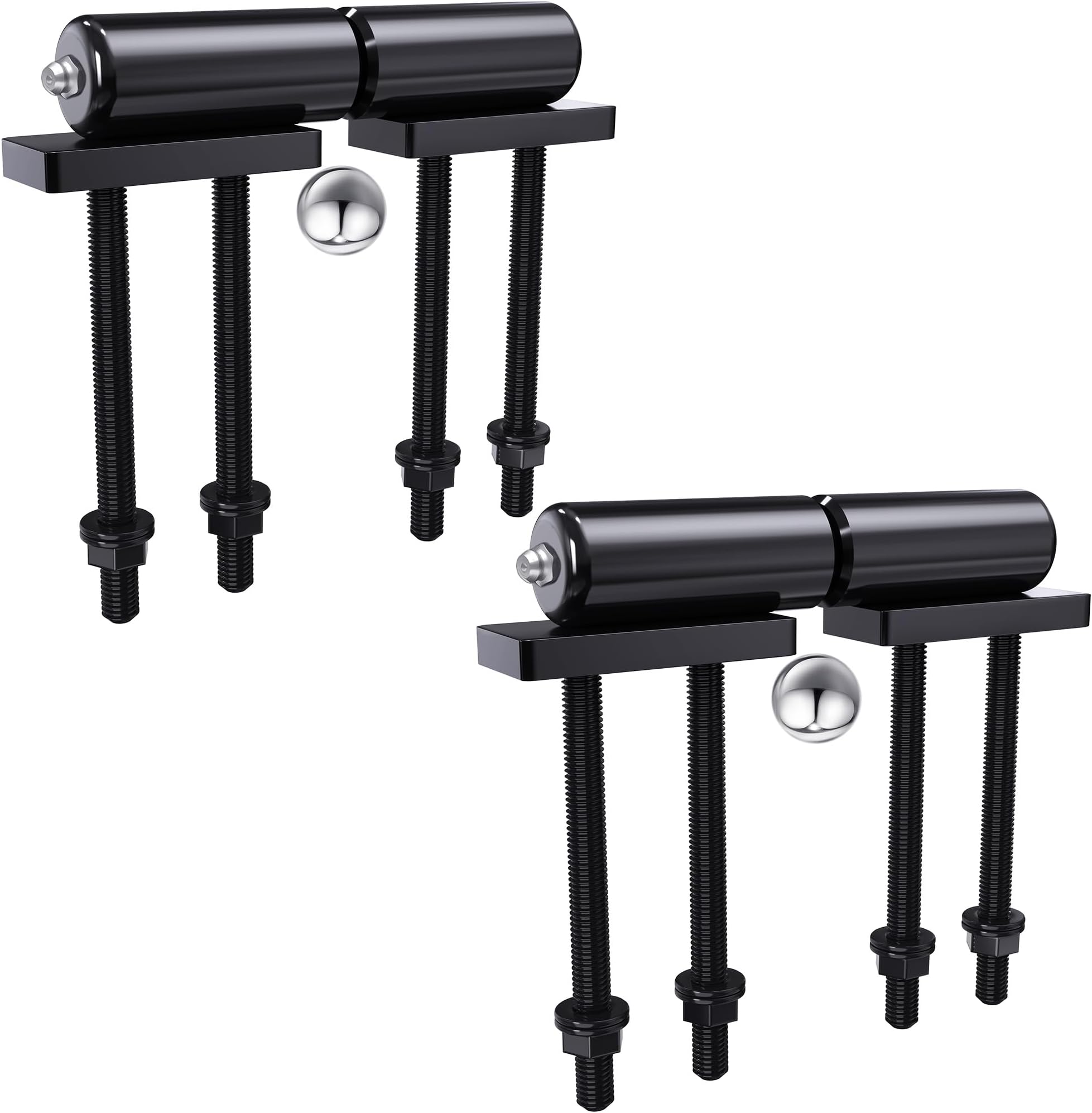 Trailer Gate Hinge, Heavy Duty Weld On Hinges, 5 Inches, 700lbs Capacity for Swing Door, with Welded Screws, for Swing Door Trailer Ramp Gate etc (5 inches-2pc)