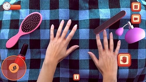 Jogo de vestir e maquiar para meninas em salão de beleza