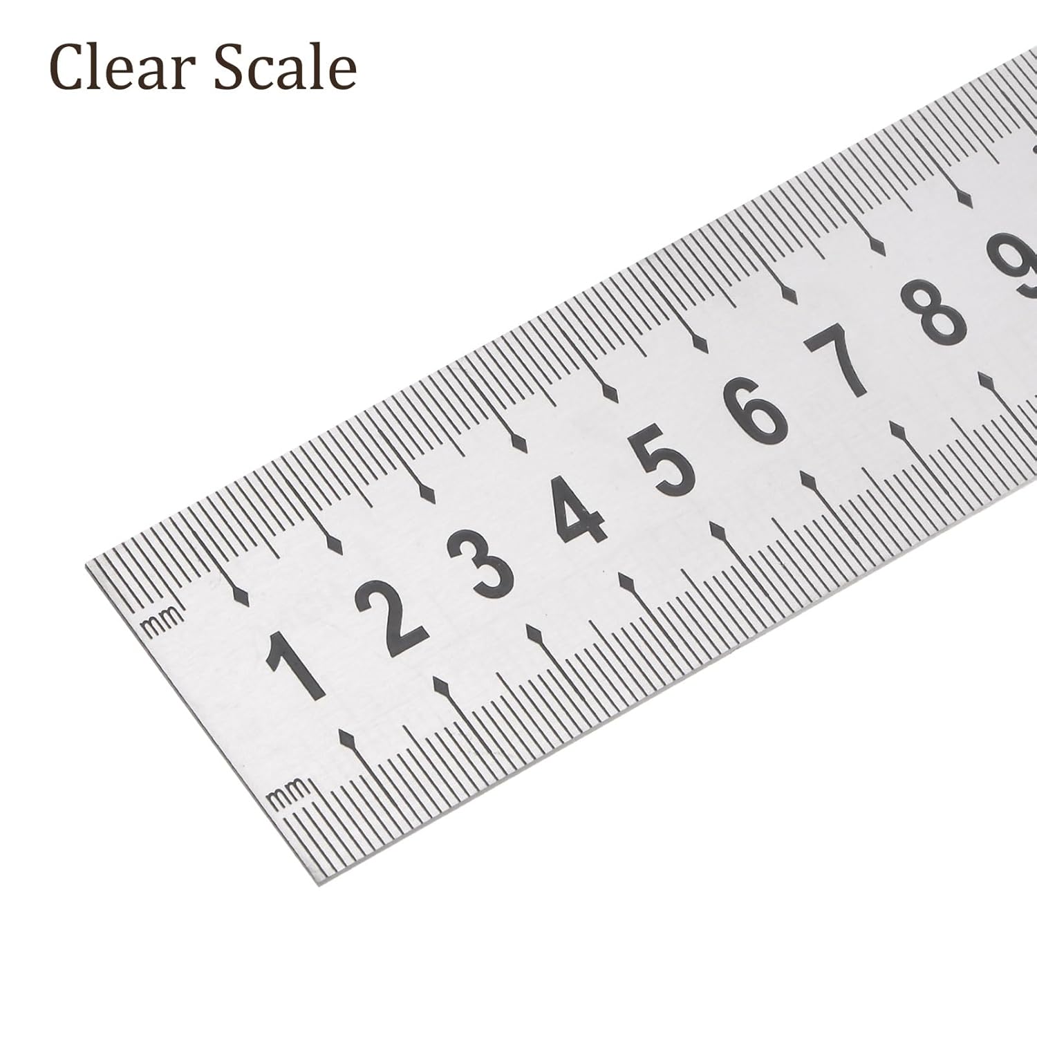 Stainless Steel Ruler - [60cm/24 Inch x 1.5 Inch] Double Reading Straight Edge Metal Measuring Tools for Architectural Design Use