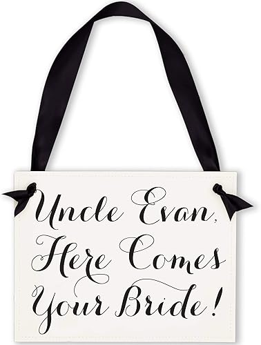 Vista 46 de Ring Bearer Wedding Sign & Flower Girl Ceremony Banner Classic (Can't Be Trusted Orange)