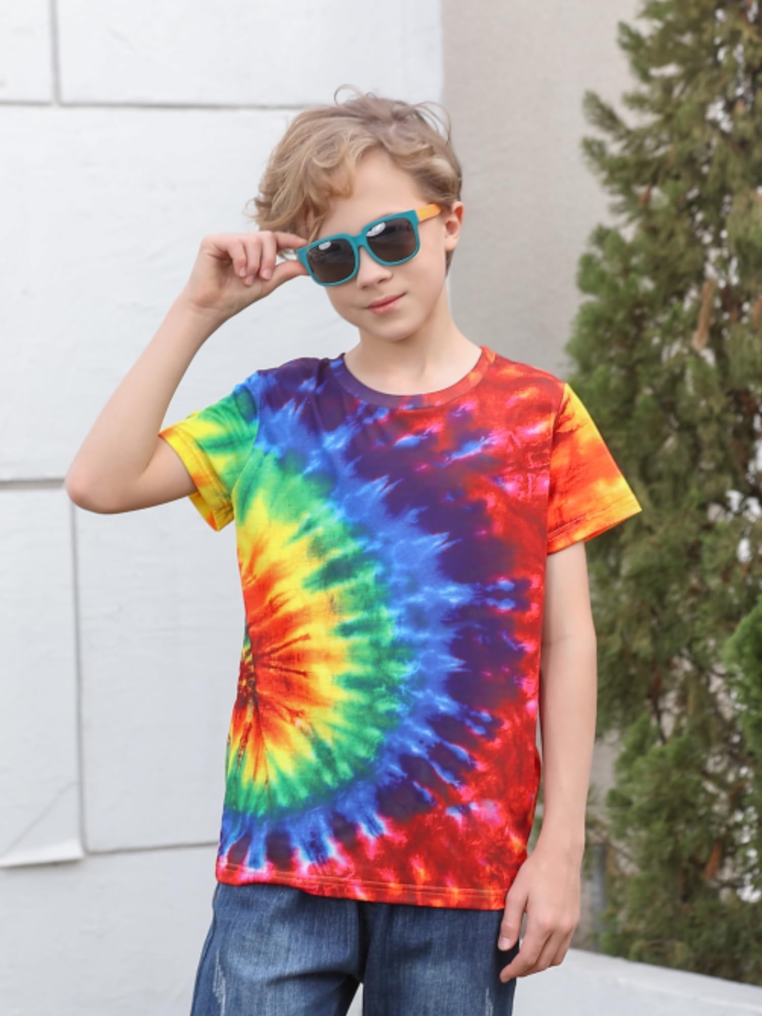 Belovecol Boys Girls 3D T-Shirt Cool Crewneck Short Sleeve Graphic T Shirt Summer Tee Shirts for Kids Teens 6-13 Years — view 3