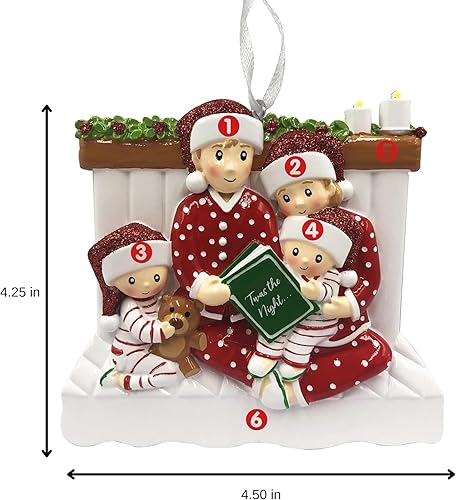 Miniatura 4 de Adorno de Navidad Familiar 2025 Adorno Personalizado para Familias Adorno Familiar Personalizado Regalo Conmemorativo de Decoración de Árbol