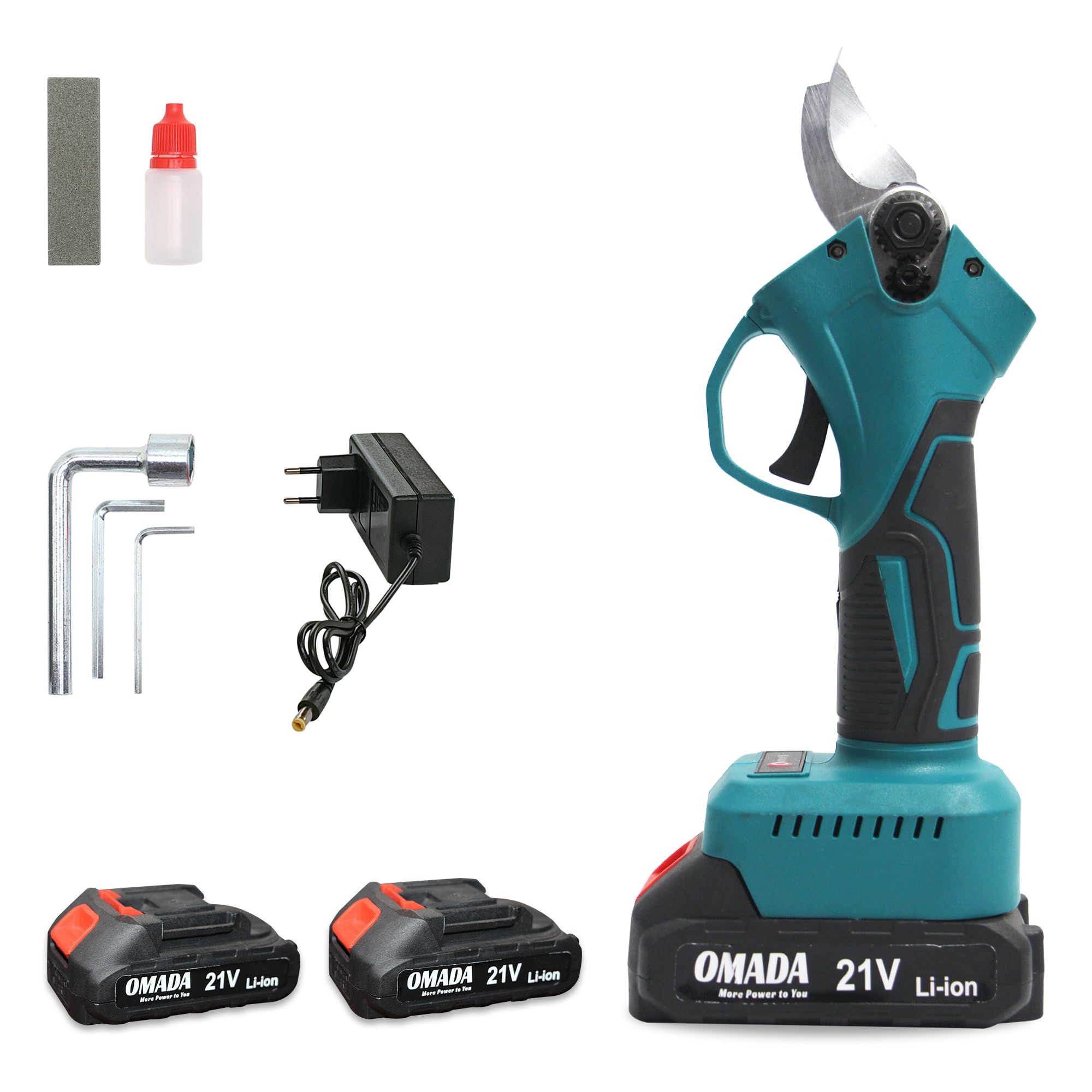 Omada Cordless pruning Shear - Pruning Tool for Garden 21V 2.0AH 2 Batteries (3-4 hours) 135RPM Torque 150NM and cutting diameter 25mm blade opening diameter 42mm (B0B8TKYF2D) Amazon Price History, Amazon Price Tracker