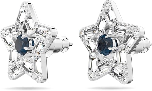 Vista 3 de Swarovski Stella Collar, pendientes y pulsera Colección de joyas de cristal, acabado en tono rodio