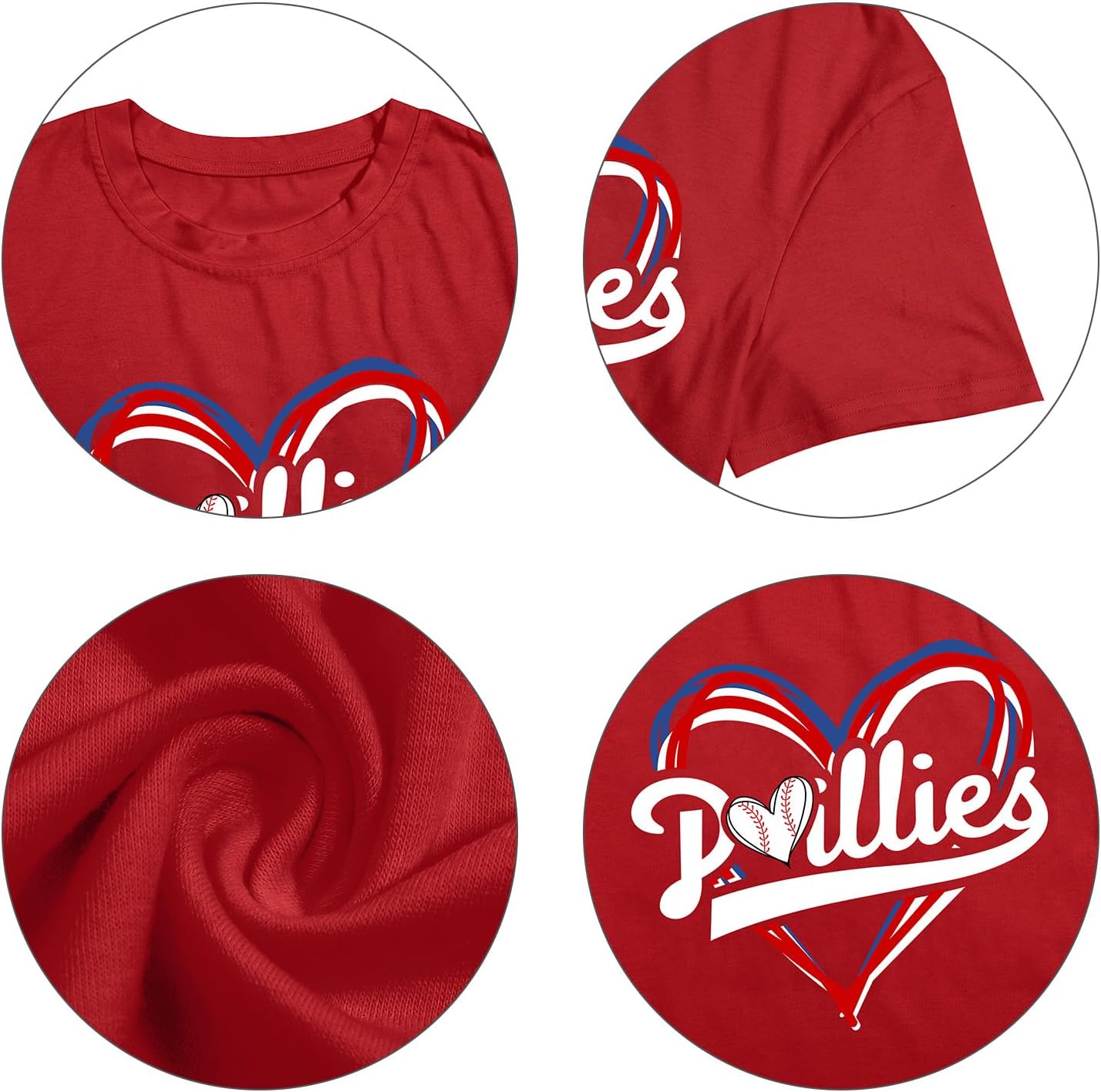 Baseball Shirt for Women Game Day Baseball Fan Shirt Mom Tee Casual Short Sleeve Tops - Image 6